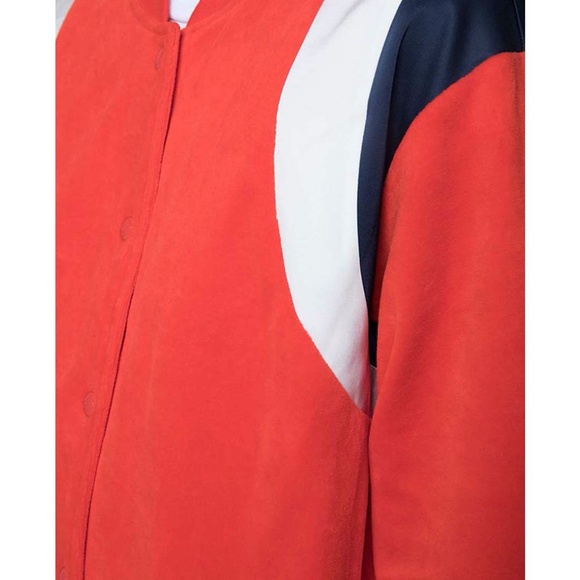 Juicy Couture Velour & Satin Mix Orange Jacket - Picture 3 of 4